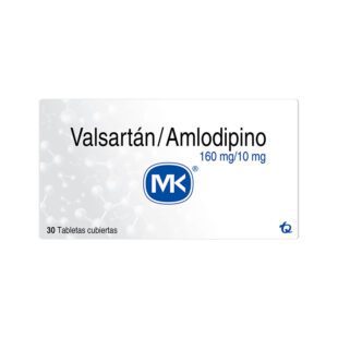 Valsartán Amlodipino 160/10 Mg 30 Tabletas
