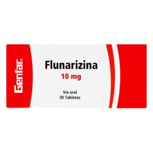 Flunarizina 10 Mg 30 Tabletas Gf