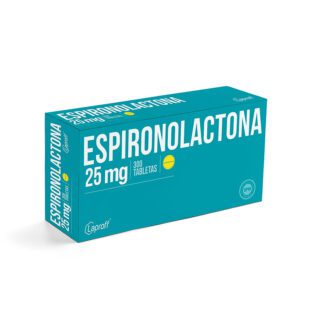 Espironolactona 25 Mg 300 Tabletas Lp