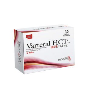Varteral 160/5 Mg 28 Tabletas