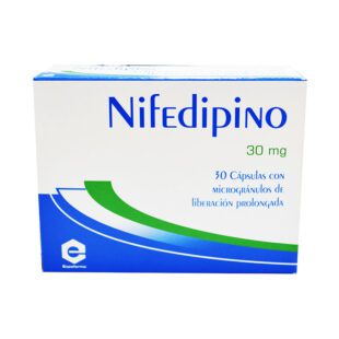 Nifedipino 30 Mg 30 Cápsulas Ex