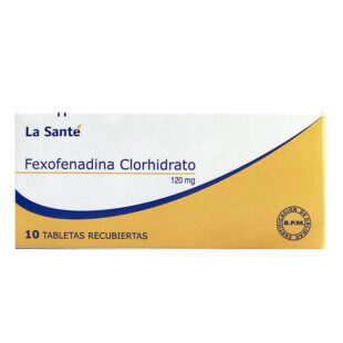 Fexofenadina Clorhidrato 120 Mg 10 Tabletas Ls