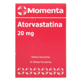 Atorvastatina 20 Mg 30 Tabletas Momenta